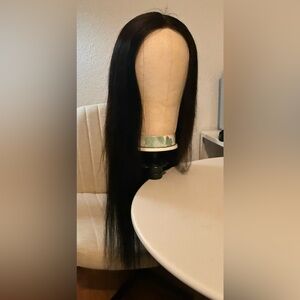 Black Long Straight Women's Hairpiece - Classic Sleek Style